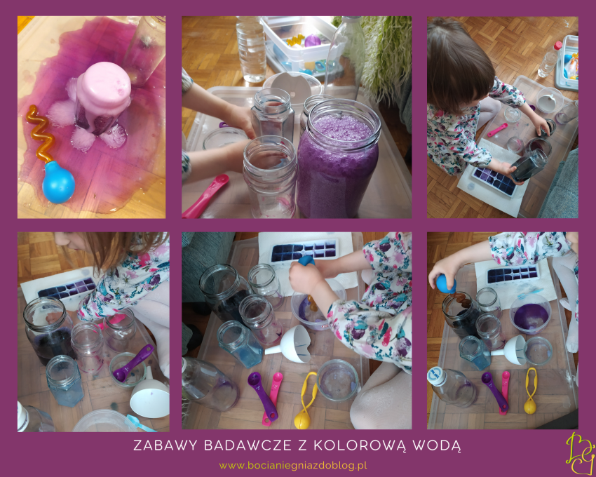Zabawy badawcze z kolorową wodą. Domowy eksperyment Zabawy badawcze z kolorową wodą. Domowy eksperyment